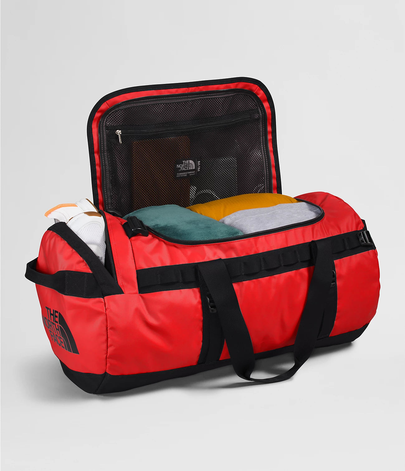 Base Camp Duffel Bag M 71L - Durable Travel Duffel for Camping, Hiking & Outdoor Adventures - NF0A52SA Past Season - Perfect for Gear Storage & Weekend Getaways