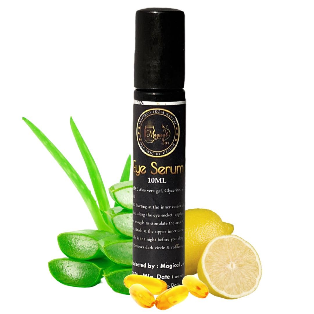 Best Magical Jar Under Eye Serum for Dark Circles Removal | Brightens & Hydrates Under Eye Area | 10ml Dark Circle Treatment | Perfect for Night Routine & Travel Skincare