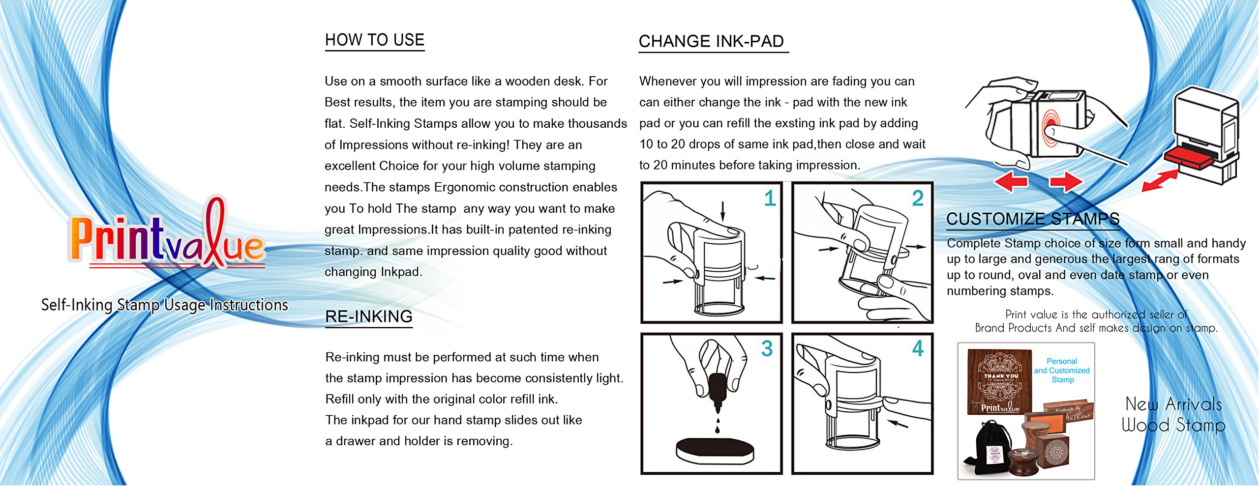 Colop Self-Inking Stamp - Clear Office Balance Due Stamp for Documents