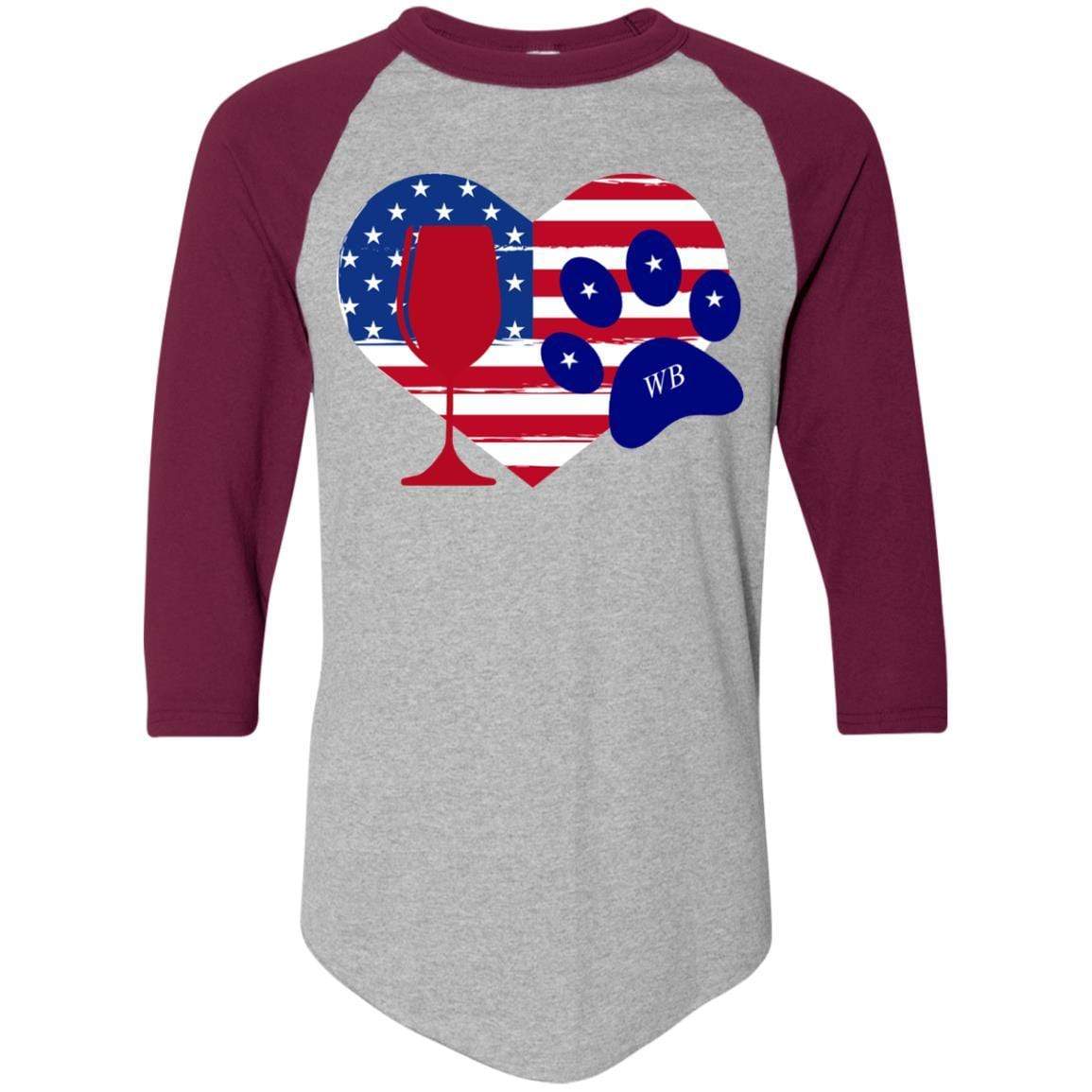 Athletic Heather/Maroon