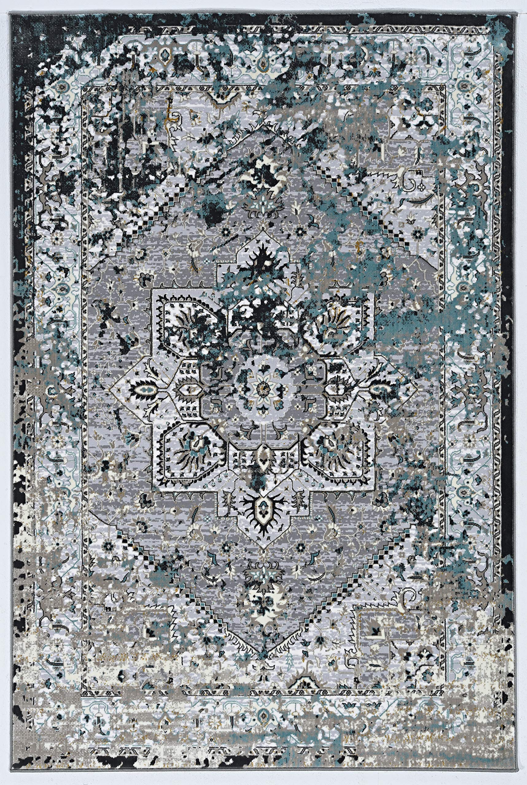 Linon Panache Tatum Grey 5' X 7'6