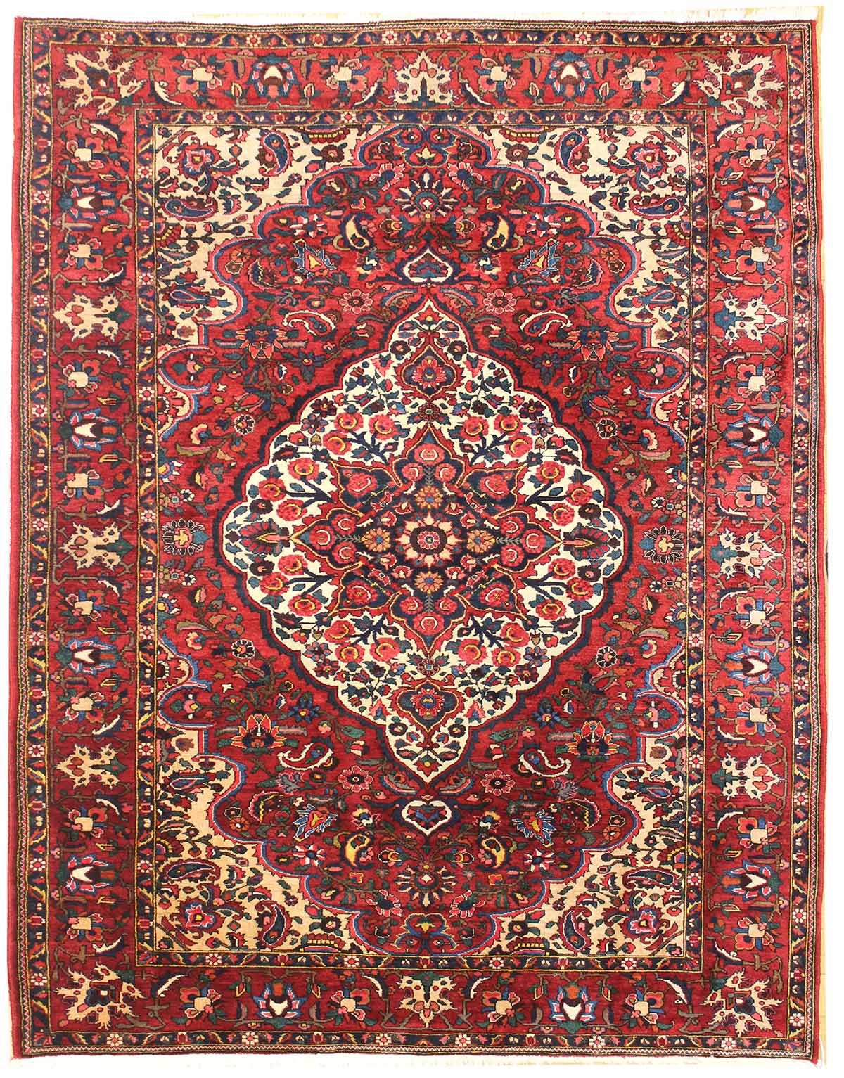Antique Bakhtiari Handwoven Tribal Rug - Vintage Persian Carpet JF6998 | Perfect for Boho Living Room, Bedroom & Home Decor