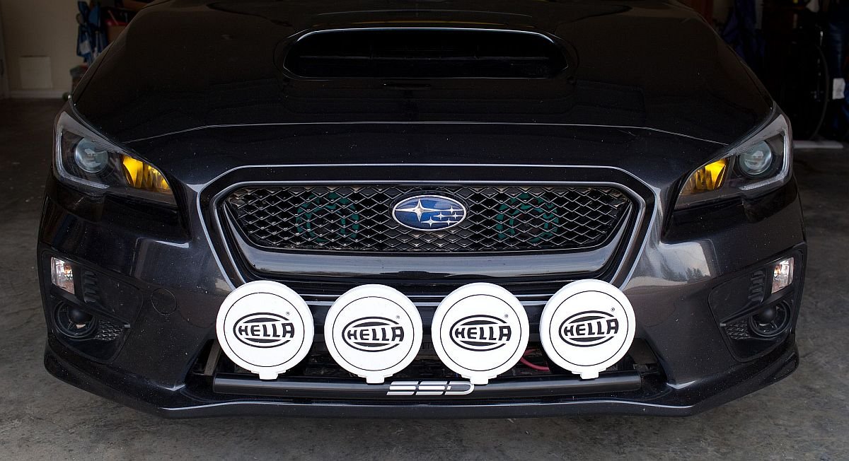 2020 Subaru WRX Rally Light Bar - Heavy Duty Bull Bar & Nudge Bar with 4 Light Tabs | Durable Powder Coated Finish for Off-Road & Adventure Driving