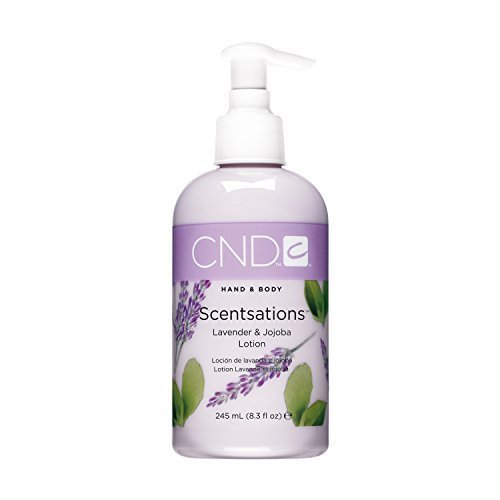 CND Creative Scentsations Lavender & Jojoba Hand & Body Lotion - 8.3 oz Moisturizing Cream for Dry Skin - Relaxing Aromatherapy for Spa & Nighttime Use