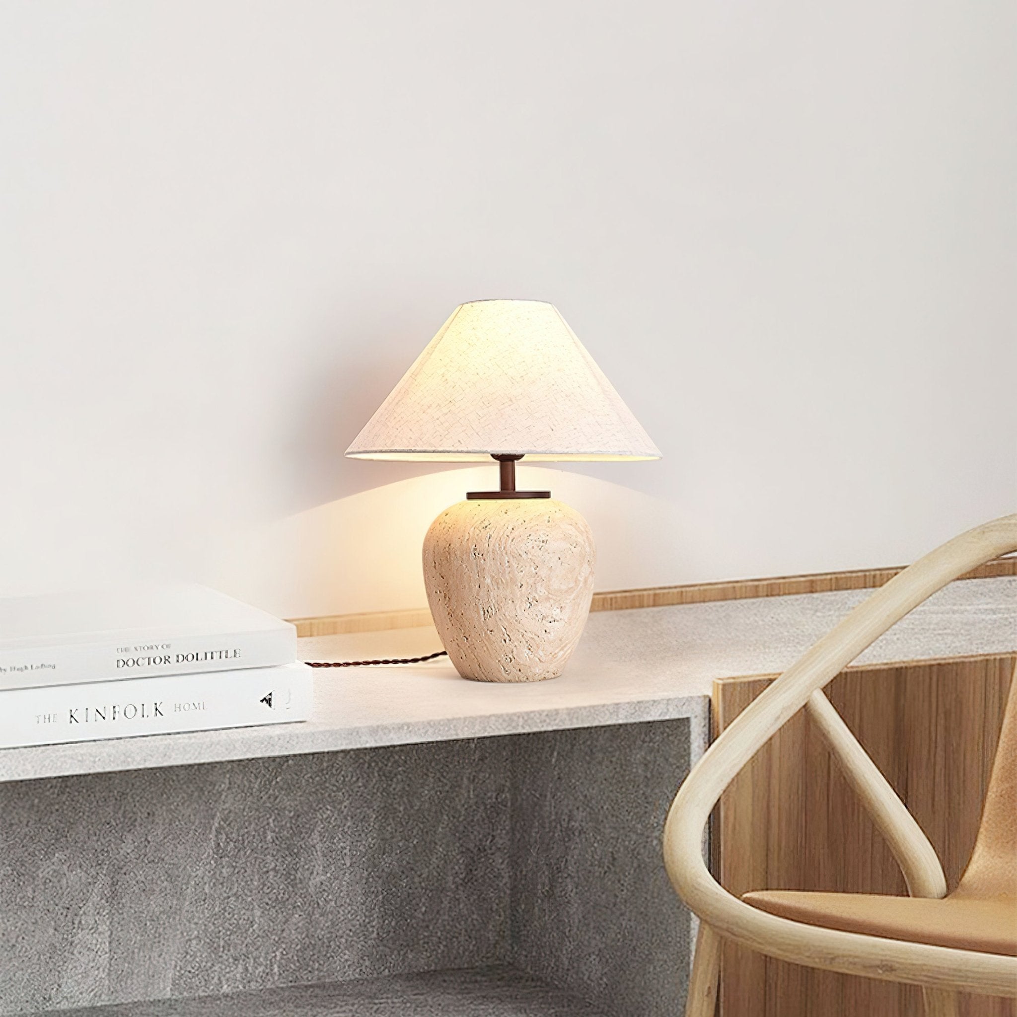 Modern AOJI Table Lamp - Adjustable LED Desk Light with USB Port, Touch Control & 3 Color Temperatures for Home Office, Bedroom, Study Room & Reading