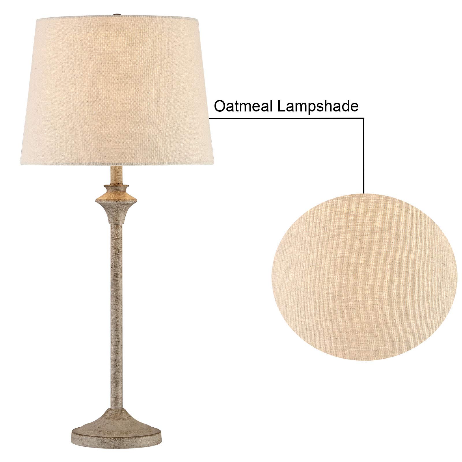 Maxax Farmhouse Buffet Table Lamps Set of 2 - 26