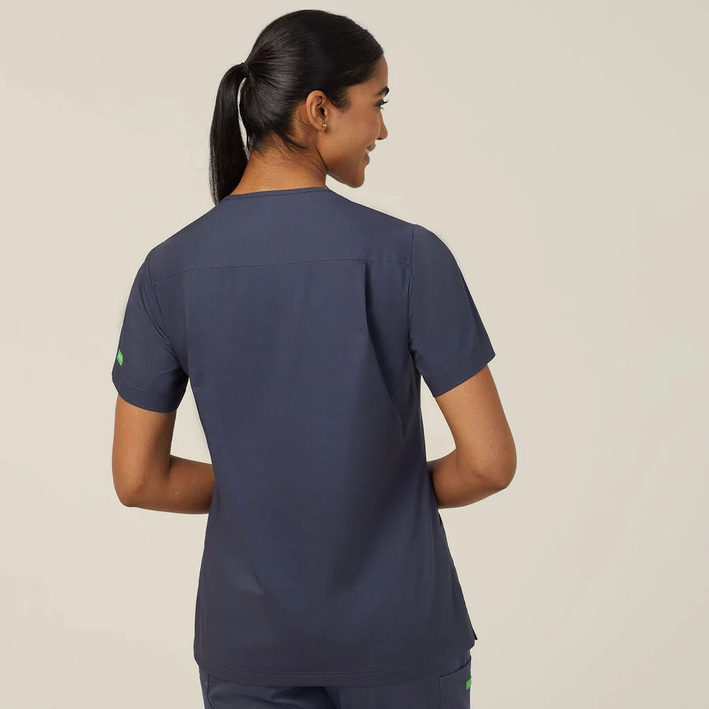 Next Generation Antibacterial Active Florence Scrub Top - Breathable Medical Uniform for Nurses & Healthcare Professionals - Perfect for Hospitals, Clinics & Long Shifts