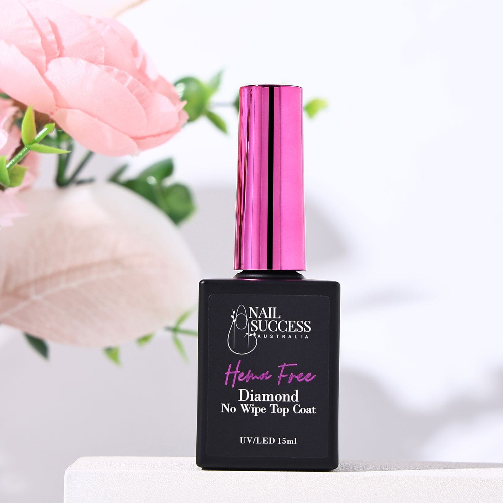 Diamond Gel Top Coat - HEMA Free, Tack-Free, Long-Lasting Shine for Nail Art | Perfect for Salon & DIY Manicures at Home