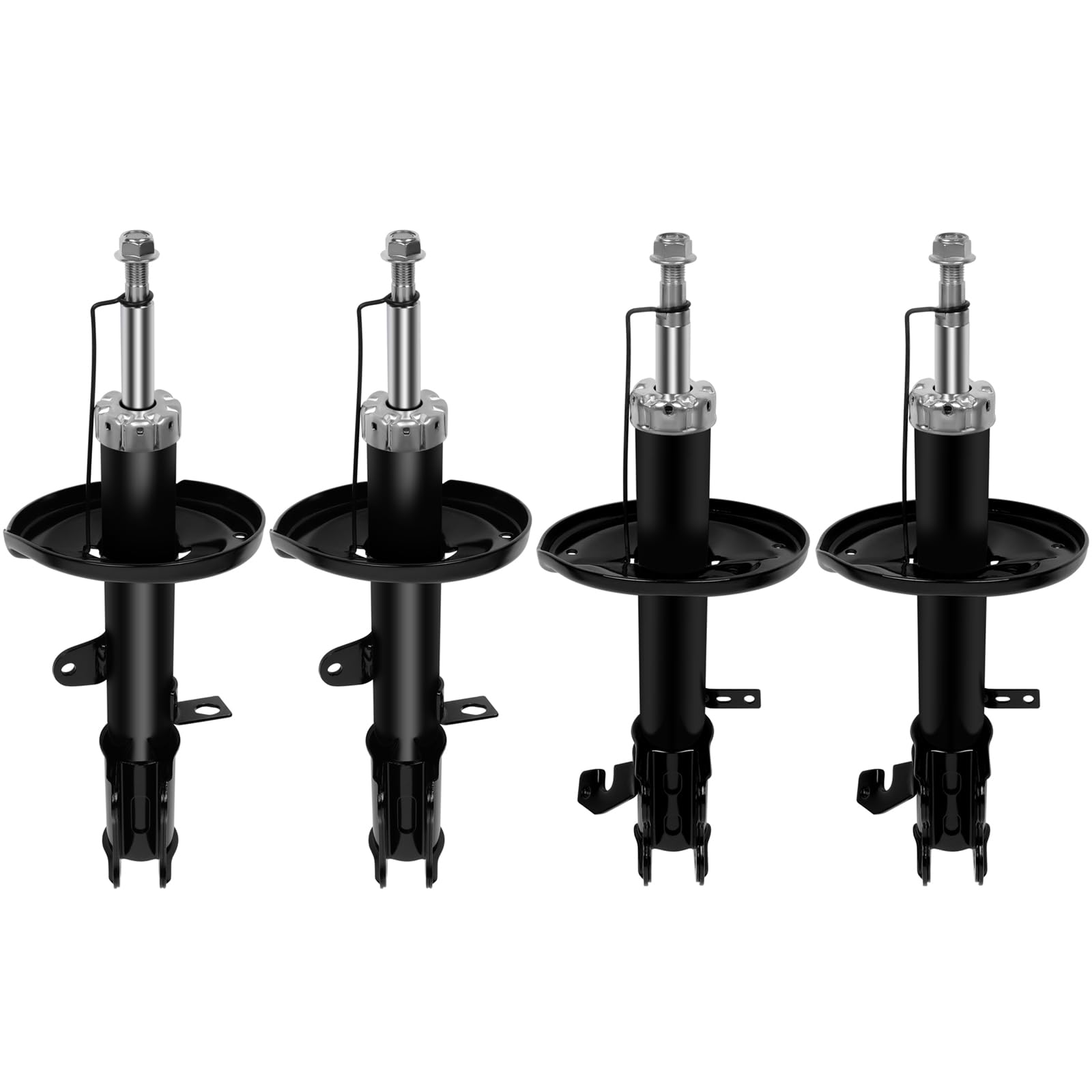 ECCPP 4-Piece Shock Absorber Set for Chevy Prizm (1998-2002), Geo Prizm (1992-1997), Toyota Corolla (1993-2002) - Front & Rear Replacement Shocks 333236 333237 234059 234060 - Perfect for Smooth Ride & Improved Vehicle Handling
