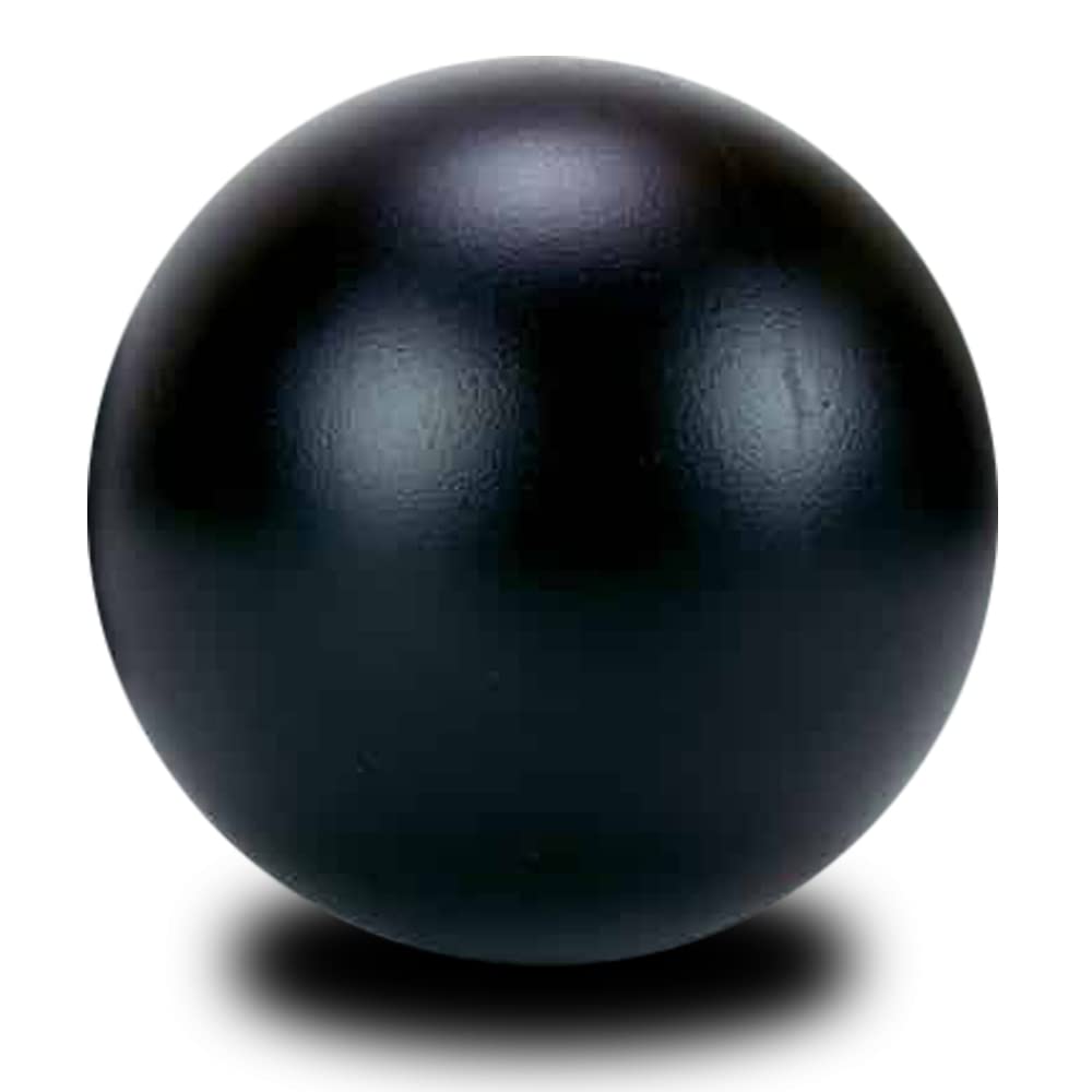 AD&AD Rubber Shot Put 1kg (Black) - Durable Training Shot Put for Track & Field Athletes | Perfect for High School, College & Professional Practice