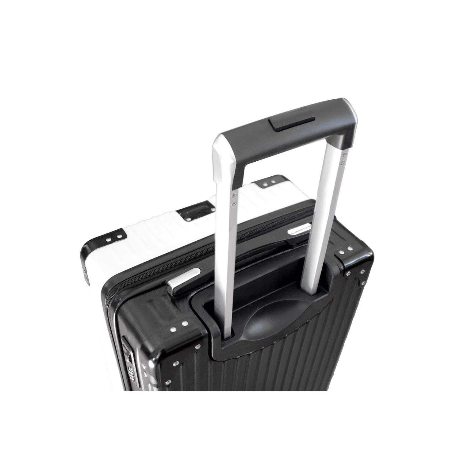 NCAA Two-Tone Premium Carry-On Hardcase Spinner Luggage - Lightweight Durable Suitcase for Air Travel, Business Trips & Weekend Getaways