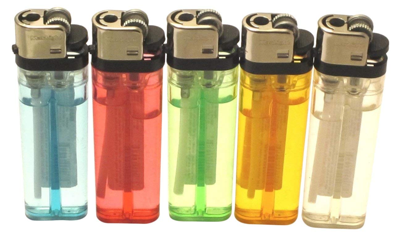 Disposable Classic Cigarette Lighters - 10 Pack Bulk for Camping, BBQ, Emergency & Everyday Use