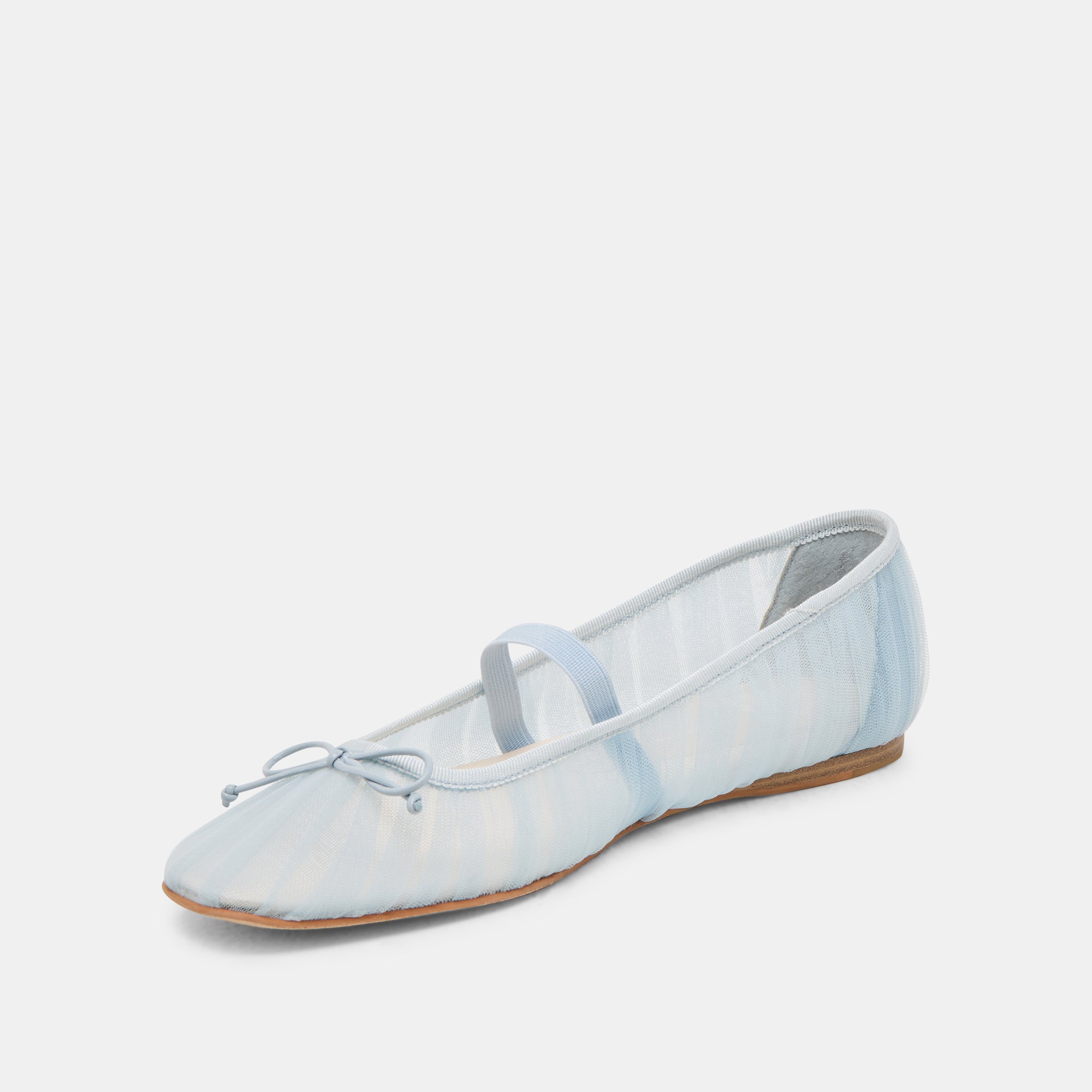 Raeven Women's Ballet Flats Light Blue Tulle - Comfortable & Elegant Shoes for Weddings, Parties & Everyday Wear