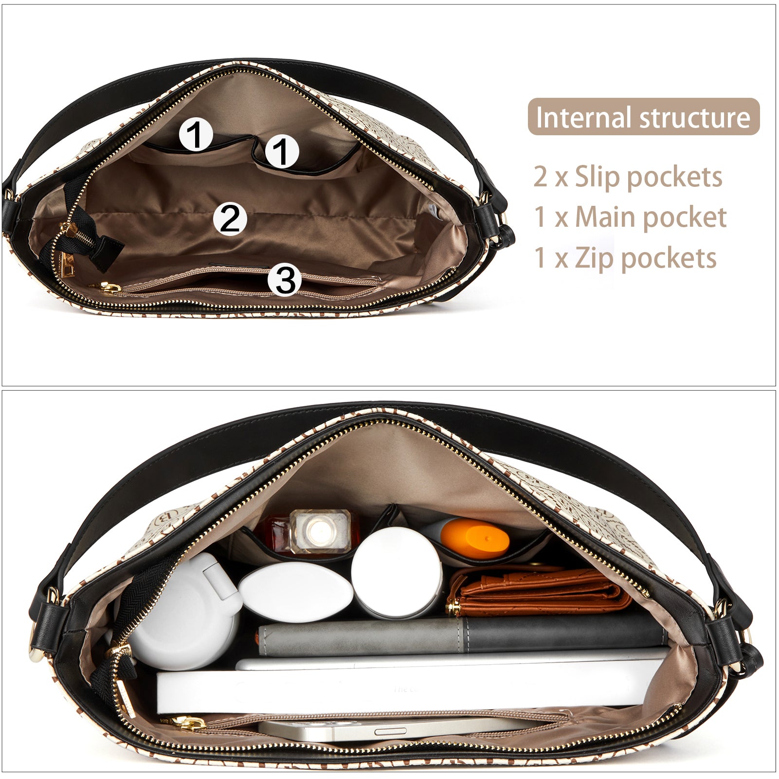 Premium Kweli Large Leather Hobo Shoulder Bag - Durable & Stylish Handbag for Women | Perfect for Work, Travel & Everyday Use