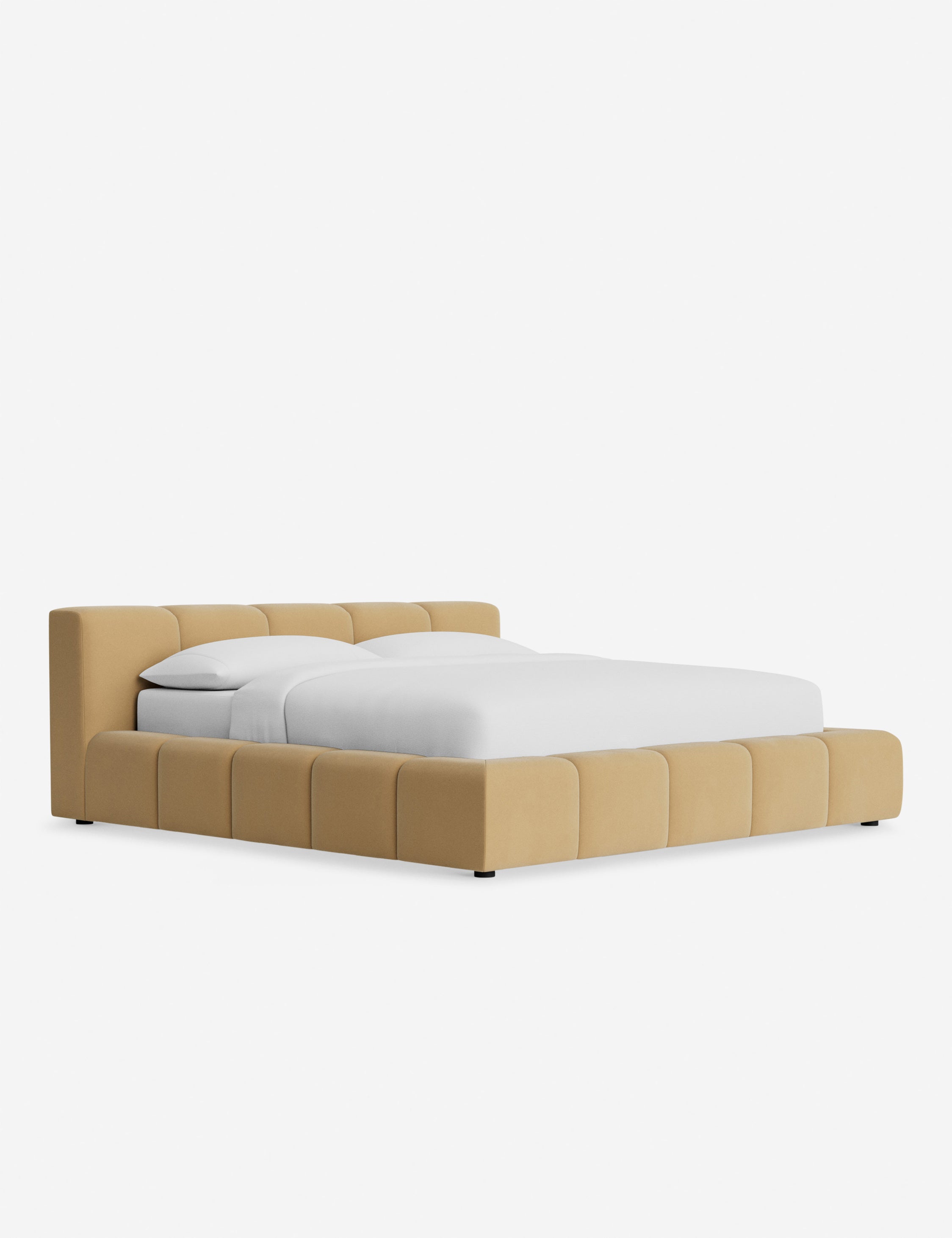 Cambry Platform Bed Frame - Queen Size, Modern Minimalist Wooden Bed with Sturdy Slat Support, Perfect for Bedroom, Guest Room & Small Spaces