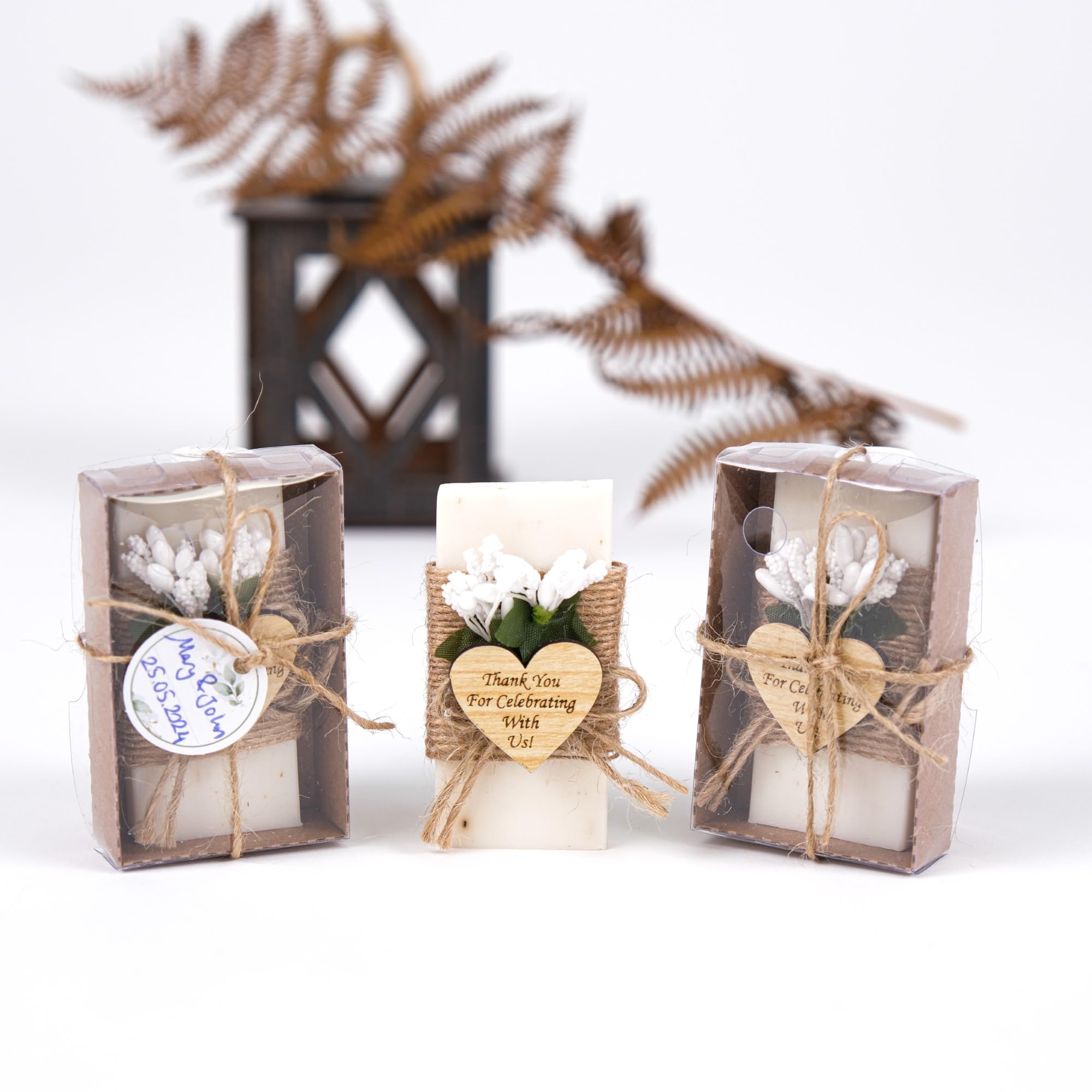 Handmade Jasmine Scented Mini Soap - Pack of 10 | Elegant Wedding Favors, Bridesmaid Gifts & Bridal Shower Favors | Perfect for Wedding Decorations, Guest Gifts & Engagement Parties | Aromatic Soap Set for Special Occasions & Romantic Celebrations