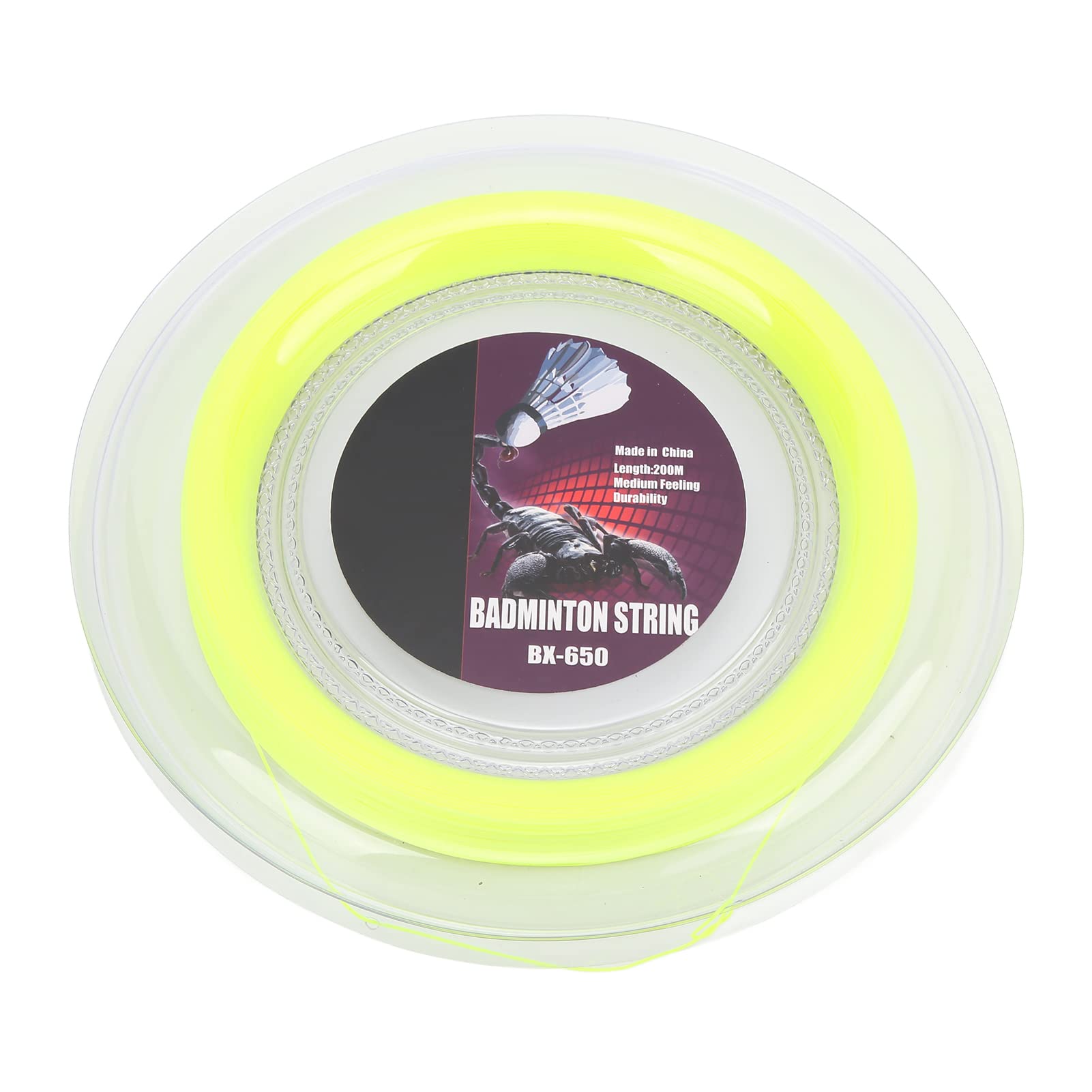 Premium Multifilament Badminton String Reel - Lightweight Fiber Core for Daily Training & Professional Play | Durable Racquet String for Enhanced Performance on Court