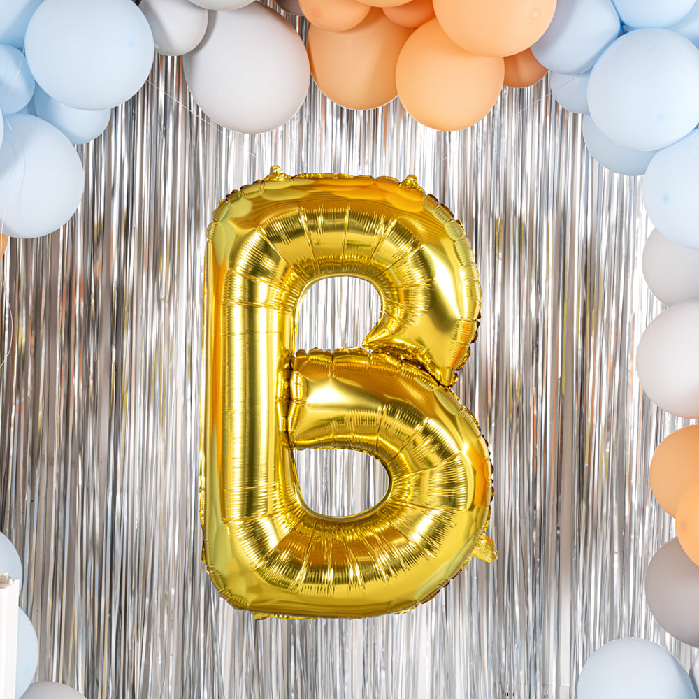 Balloonify Gold Mylar Letter B Balloon - 40 Inch Large Foil Alphabet Balloon for Birthday Party Decorations, Baby Shower, Wedding & Anniversary Celebrations