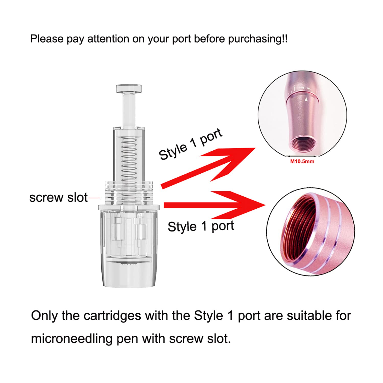 PIPM Derma Pen Needles - 10 Pack Nano Needles J114-Nano for Microblading & Skincare - Professional Microneedling Cartridges for Derma Roller & Facial Rejuvenation