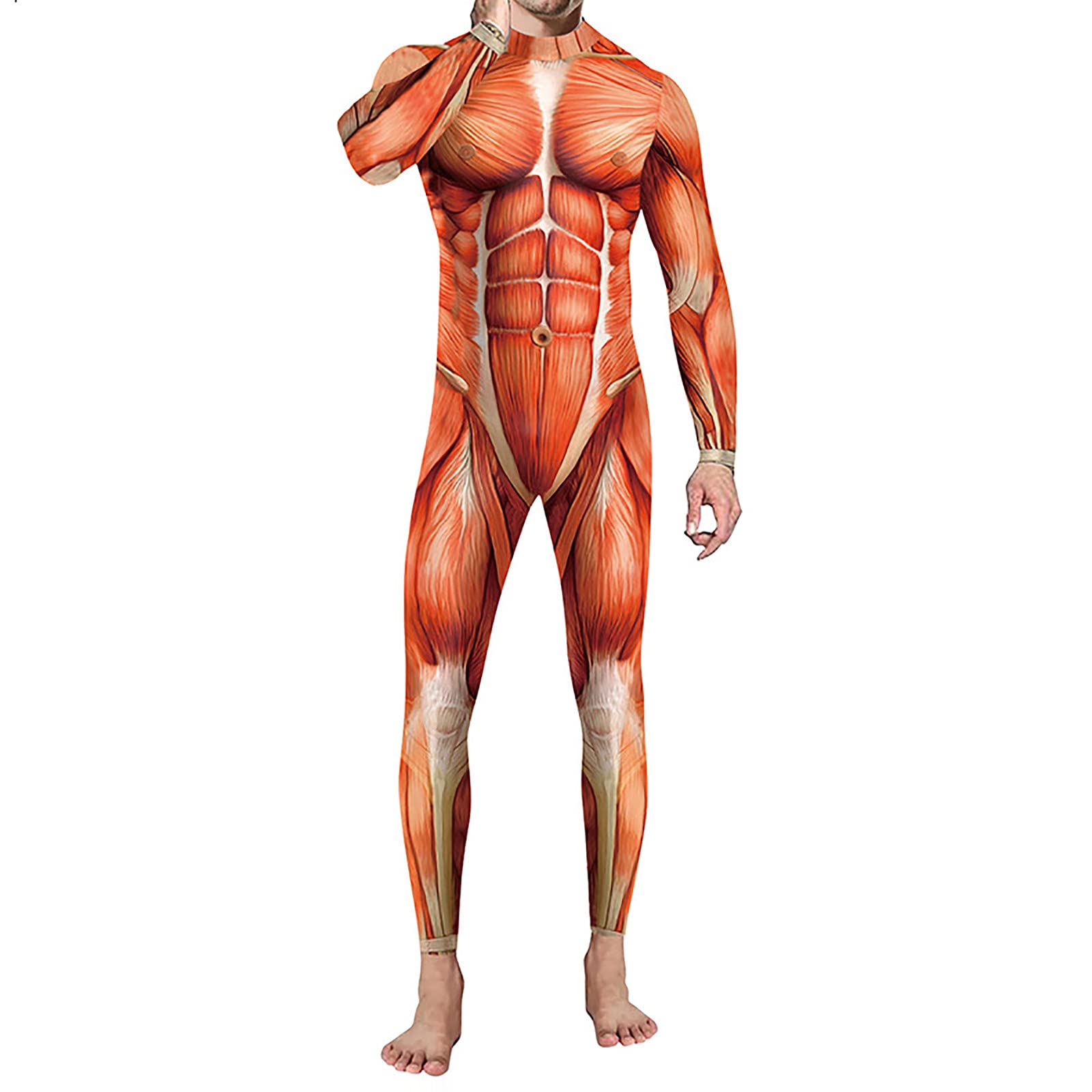 3D Printed Halloween Pajama Pants for Men - Funny Digital Print One-Piece Costume Pants for Halloween Parties, Cosplay & Sleepwear