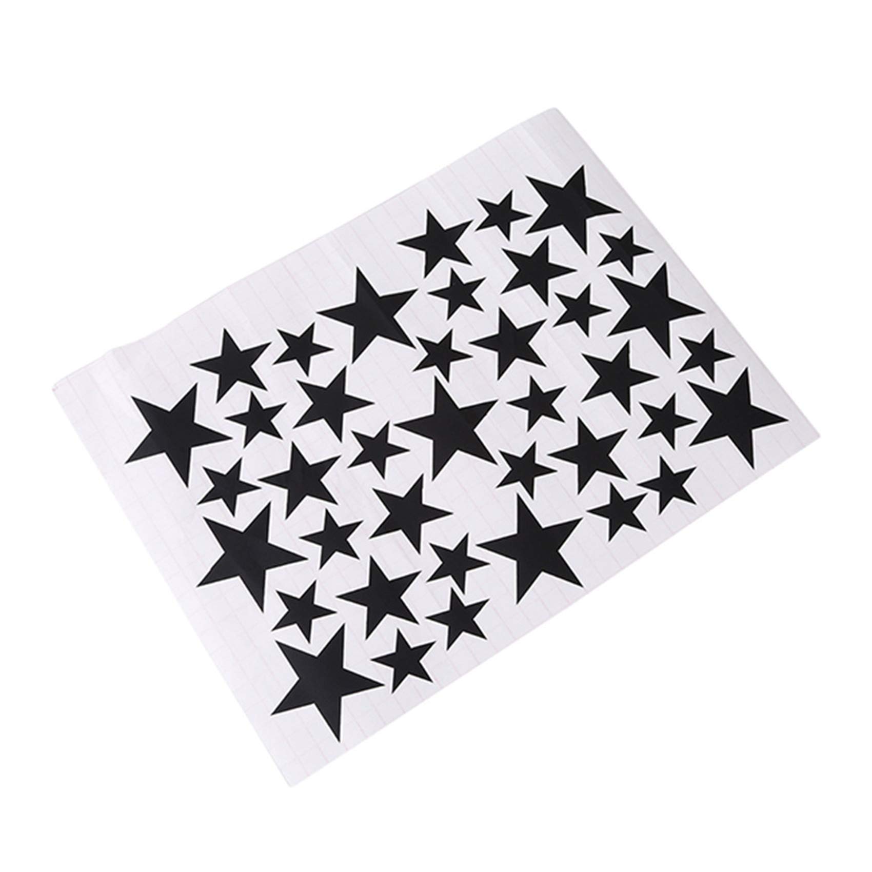 39-Piece Black Star Wall Stickers - Removable Decals for Home, Bedroom, Kids Room & Office Decor - DIY Wall Art Design for Parties, Nursery & Creative Spaces