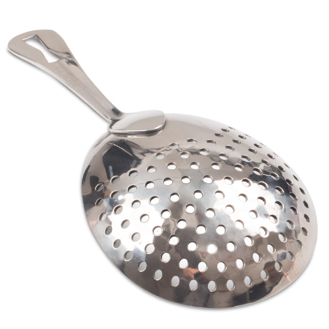 Barfly Julep Strainer - Premium Cocktail Strainer for Mint Julep & Classic Cocktails - Perfect for Bartenders & Home Mixologists - Ideal for Bourbon, Whiskey & Craft Cocktails