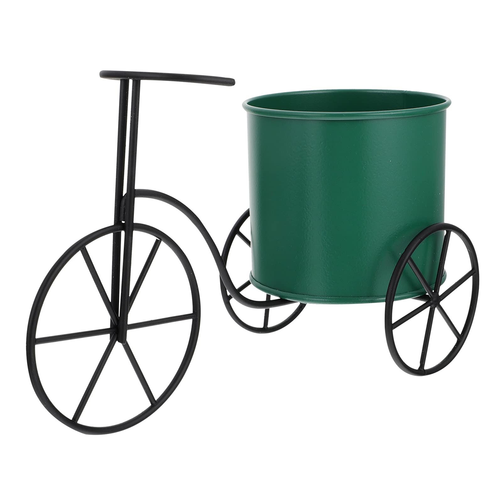 TOYANDONA 25cm Iron Bicycle Planter - Metal Flower Pot, Wrought Iron Pen Holder & Tabletop Organizer for Plants, Flowers, Office, Home, Garden Decor | Perfect for Indoor Desktop, Outdoor Patio & Gift Ideas