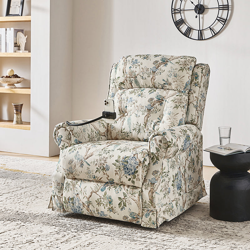 Harold Lift Assist Power Recliner Chair with Massage, Heat & Adjustable Headrest - Comfortable Electric Reclining Sofa for Elderly & Mobility Needs - Perfect for Living Room, Home Theater & Relaxation