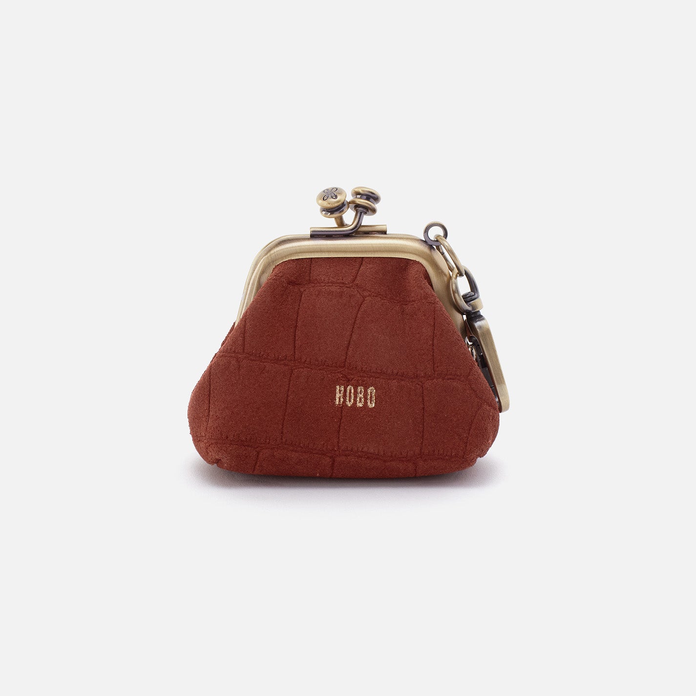 Premium Suede Run Frame Pouch with Sequoia Croc Emboss - Stylish & Durable Crossbody Bag for Running, Travel, and Everyday Use