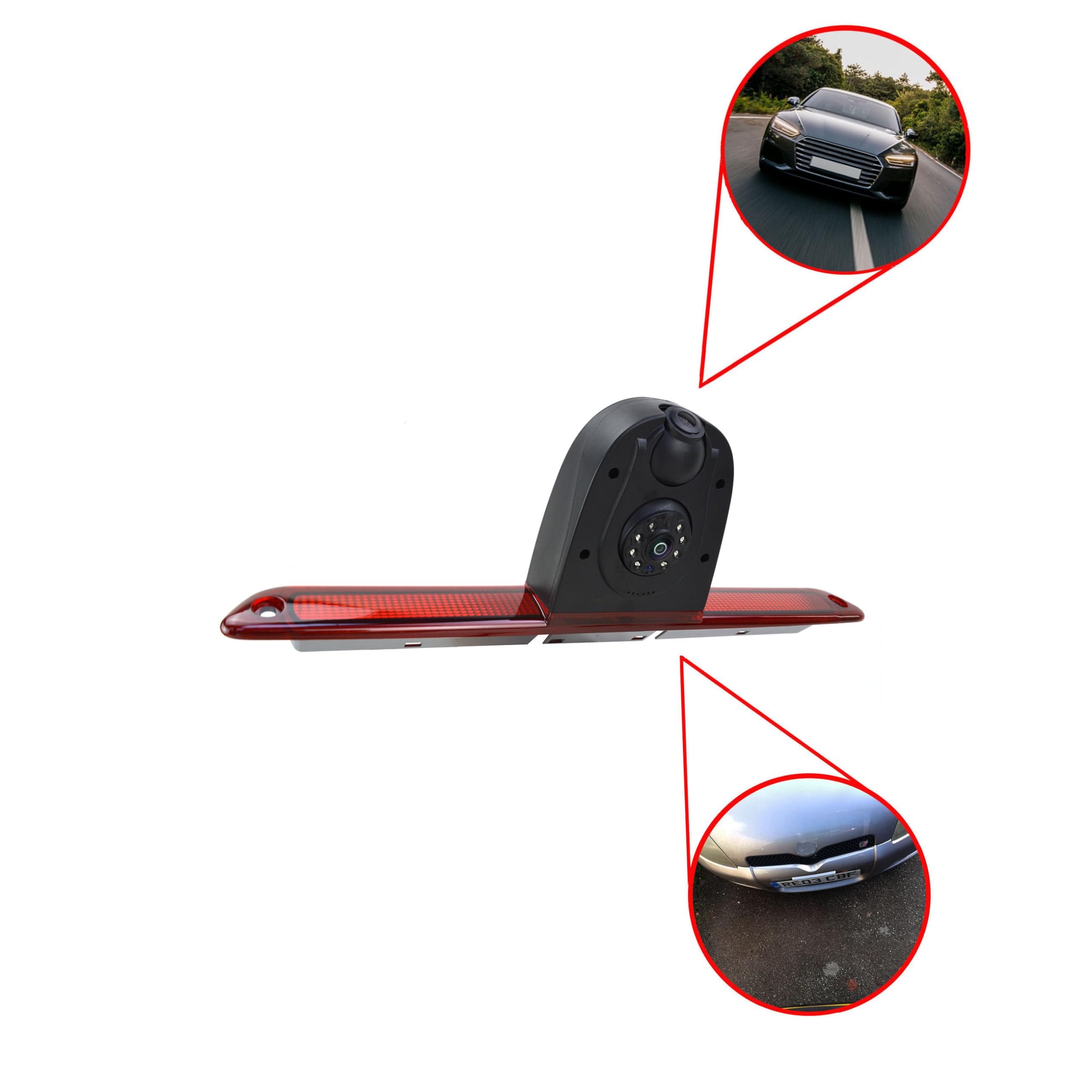 **Dual Rear View Backup Camera with 7