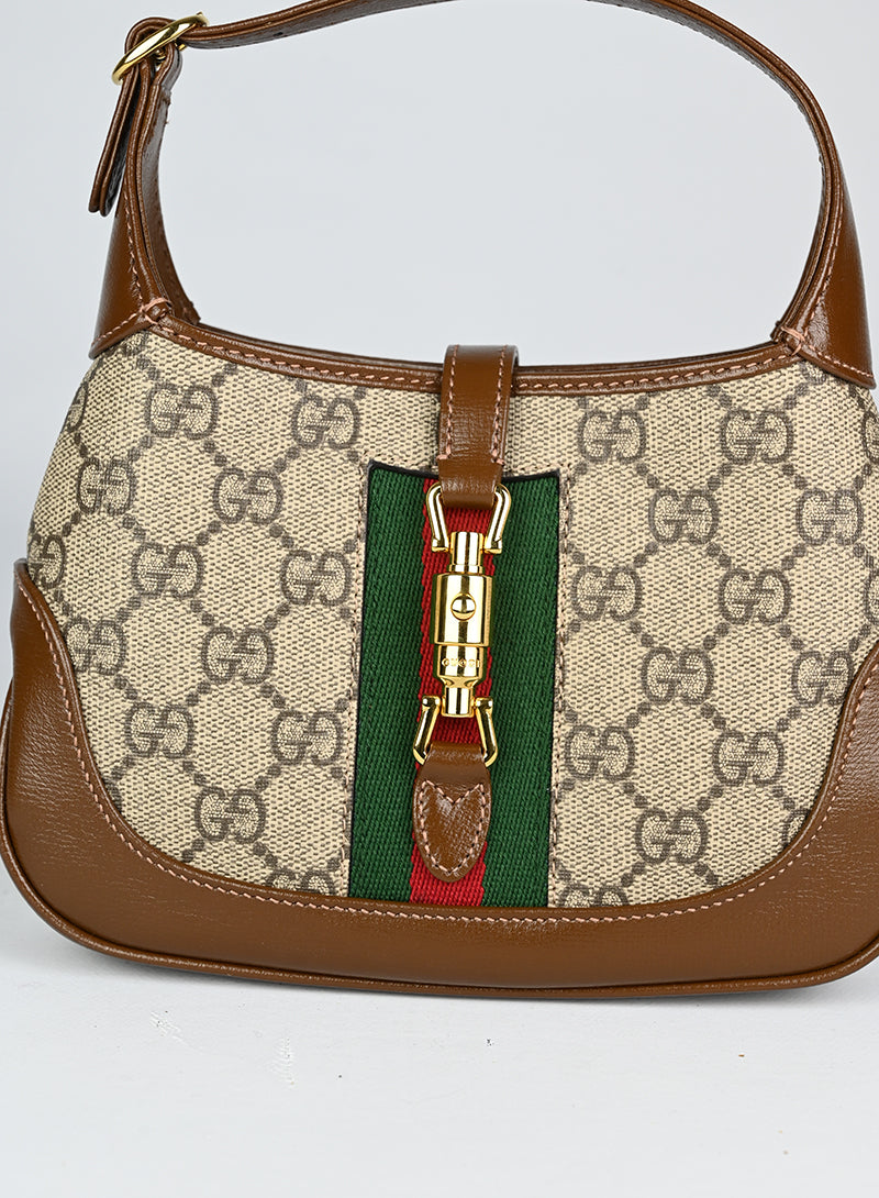 Gucci Jackie Mini Shoulder Bag in Beige - Stylish & Compact for Everyday Use, Work, and Travel
