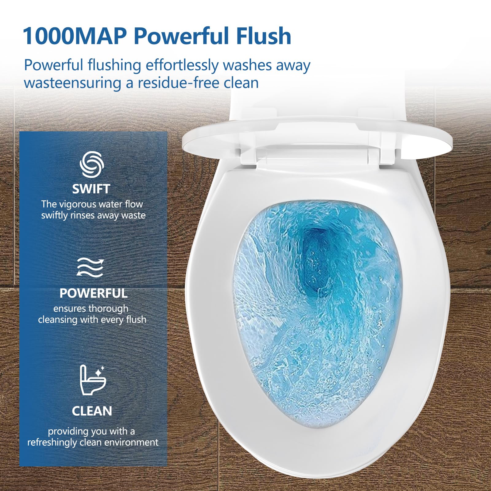 SUPERFLO 21 Inch Tall Toilet for Seniors & Adults - High Rise Comfort Height Toilet with S-Trap & Single Flush Tank - ADA Compliant Elongated Toilet Bowl with Soft Close Seat - Perfect for Elderly, Tall People & Accessible Bathrooms (Home, Assisted Living, Healthcare Facilities)