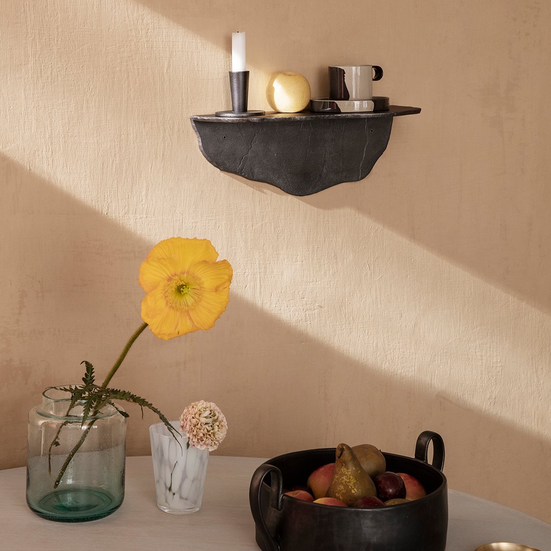 Ferm Living Fracture Shelf - Modern Wall Shelf for Home & Office Decor - Perfect for Displaying Books, Plants & Decorative Items