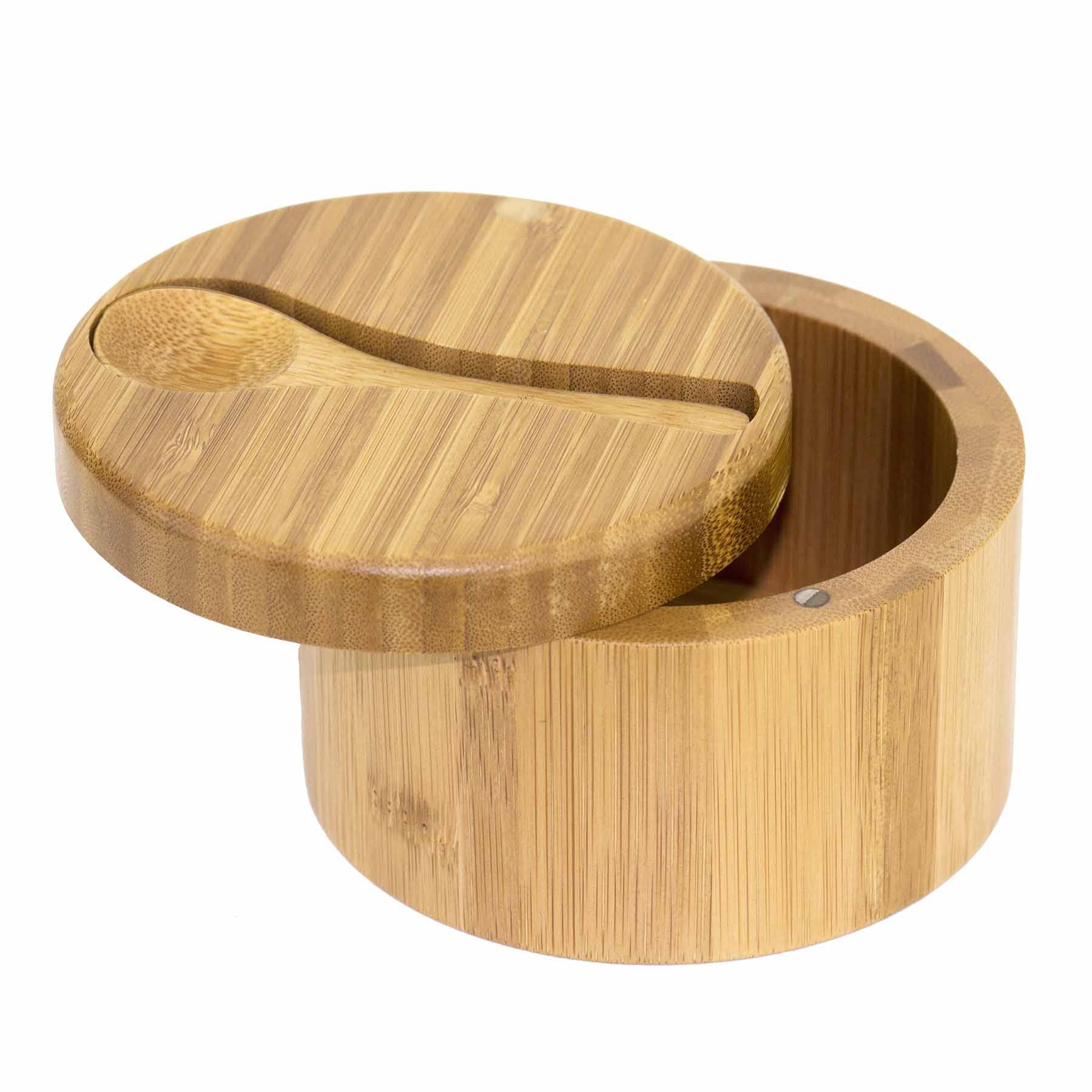 Big Dipper Salt Cellar with Salt Spoon - 10 Oz. Ceramic Salt Container for Kitchen & Dining Table - Perfect for Cooking, Baking & Tabletop Seasoning