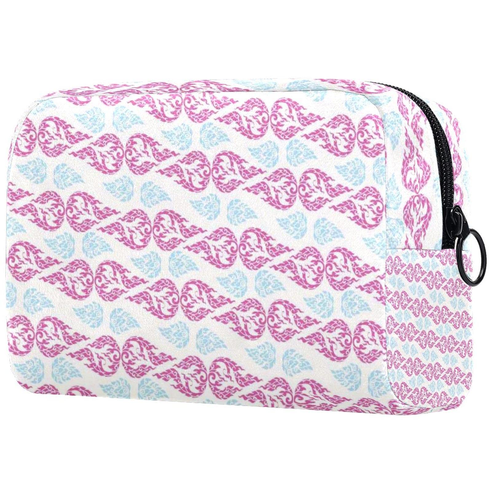 Portable Makeup Bag with Brush Holder - Travel Cosmetic Organizer for Professionals
