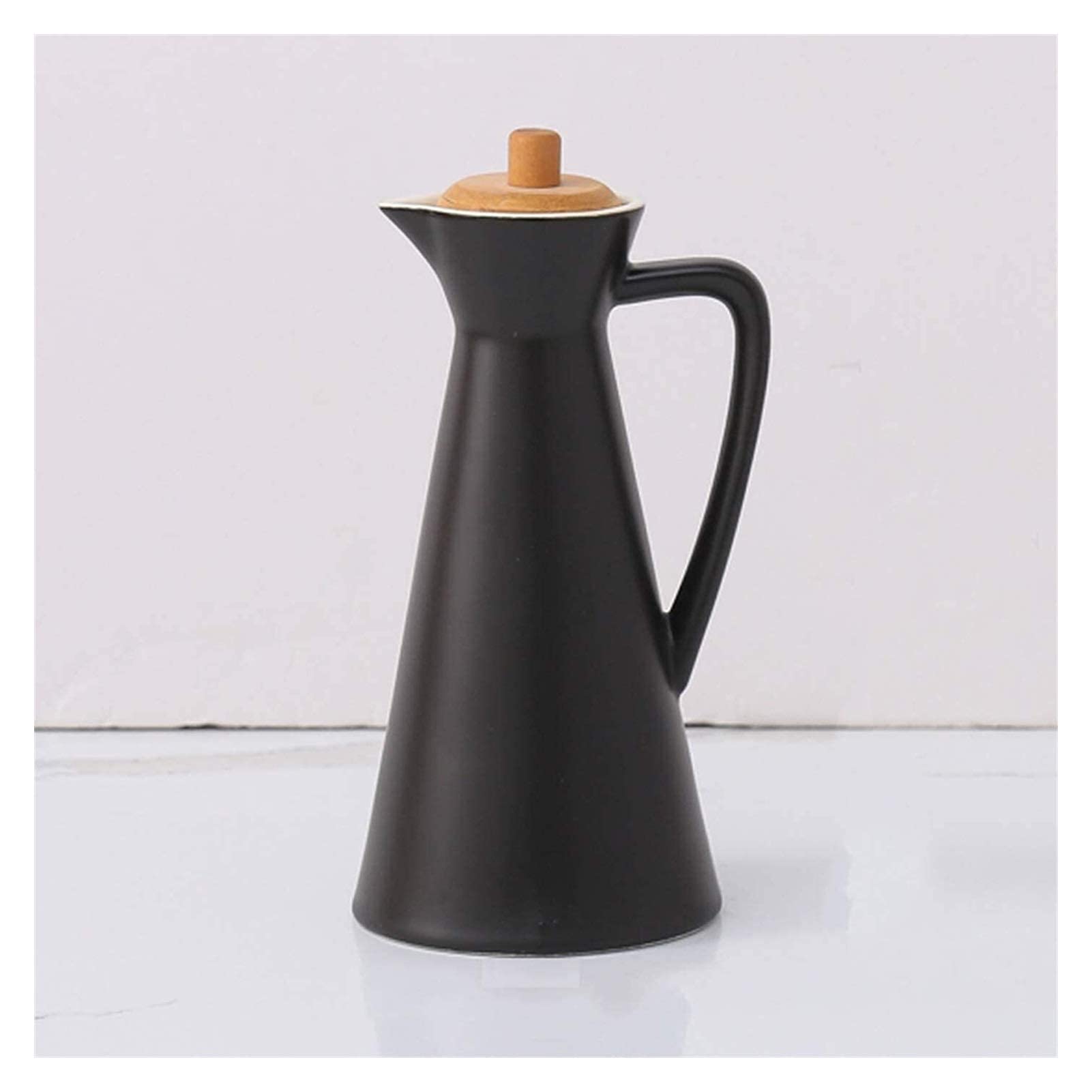 Premium 400ml Olive Oil Dispenser Bottle - Glass Oil & Vinegar Cruet with Ceramic Spout - Perfect for Kitchen, Dining Table & Restaurant Use - Ideal for Olive Oil, Balsamic Vinegar & Soy Sauce Dispensing