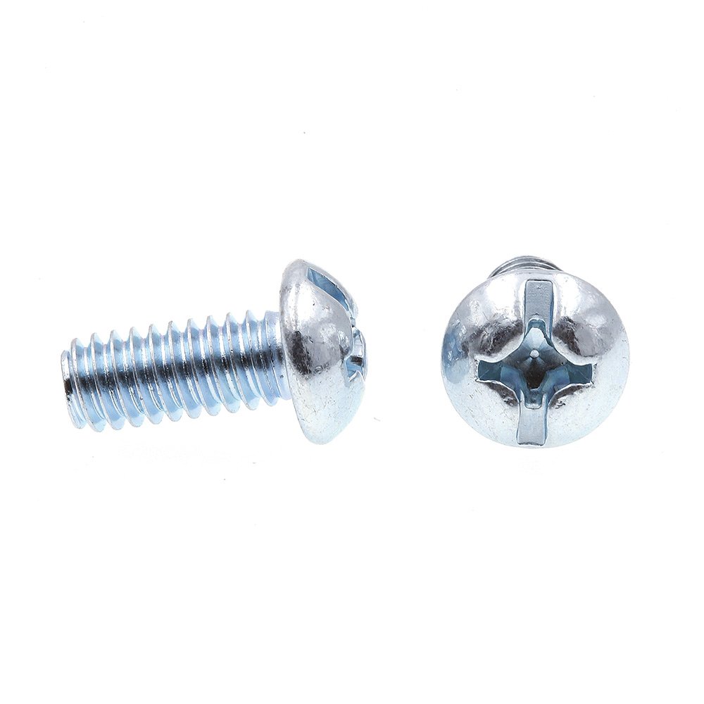 Prime-Line 9004918 #12-24 x 1/2 Inch Zinc Plated Steel Machine Screw - Round Head Slotted/Phillips Combo (Pack of 75) - Ideal for Furniture Assembly, Electronics Repair & DIY Projects