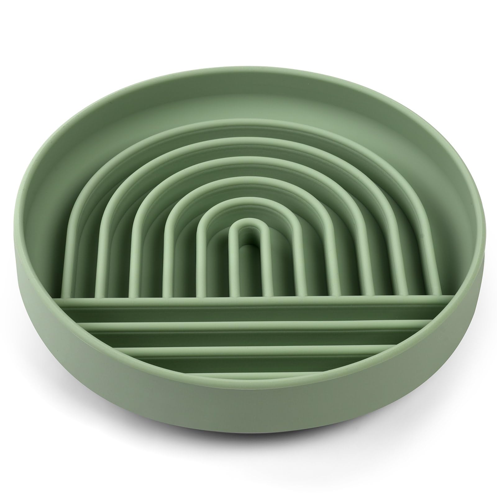 Slow Feeder Dog Bowls - Non-Slip Silicone Puzzle Bowl with Suction Cups for Dogs & Cats | Durable, Dishwasher Safe for Wet & Dry Food | Helps Slow Down Eating Speed & Prevent Bloat | Perfect for Fast Eaters, Puppies & Senior Pets