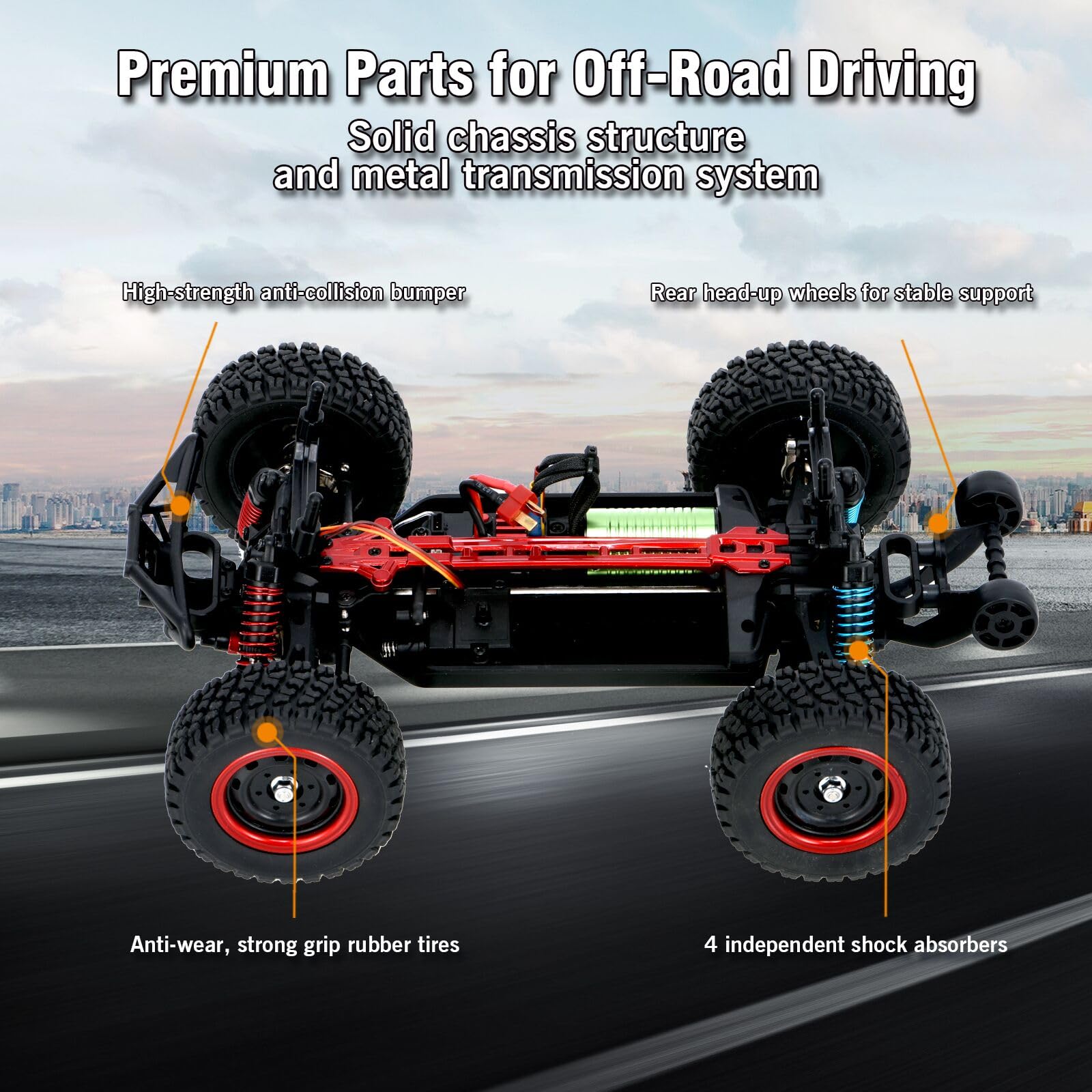 GoolRC 1:14 Scale Brushless RC Trucks - 70 KMH High Speed 4WD Ready-to-Run Off-Road Remote Control Car - 2024 Upgraded Electric All Terrain Vehicle with 2 Batteries - Perfect for Boys, Adults & RC Enthusiasts - Great for Off-Road Racing, Backyard Adventures & Outdoor Play