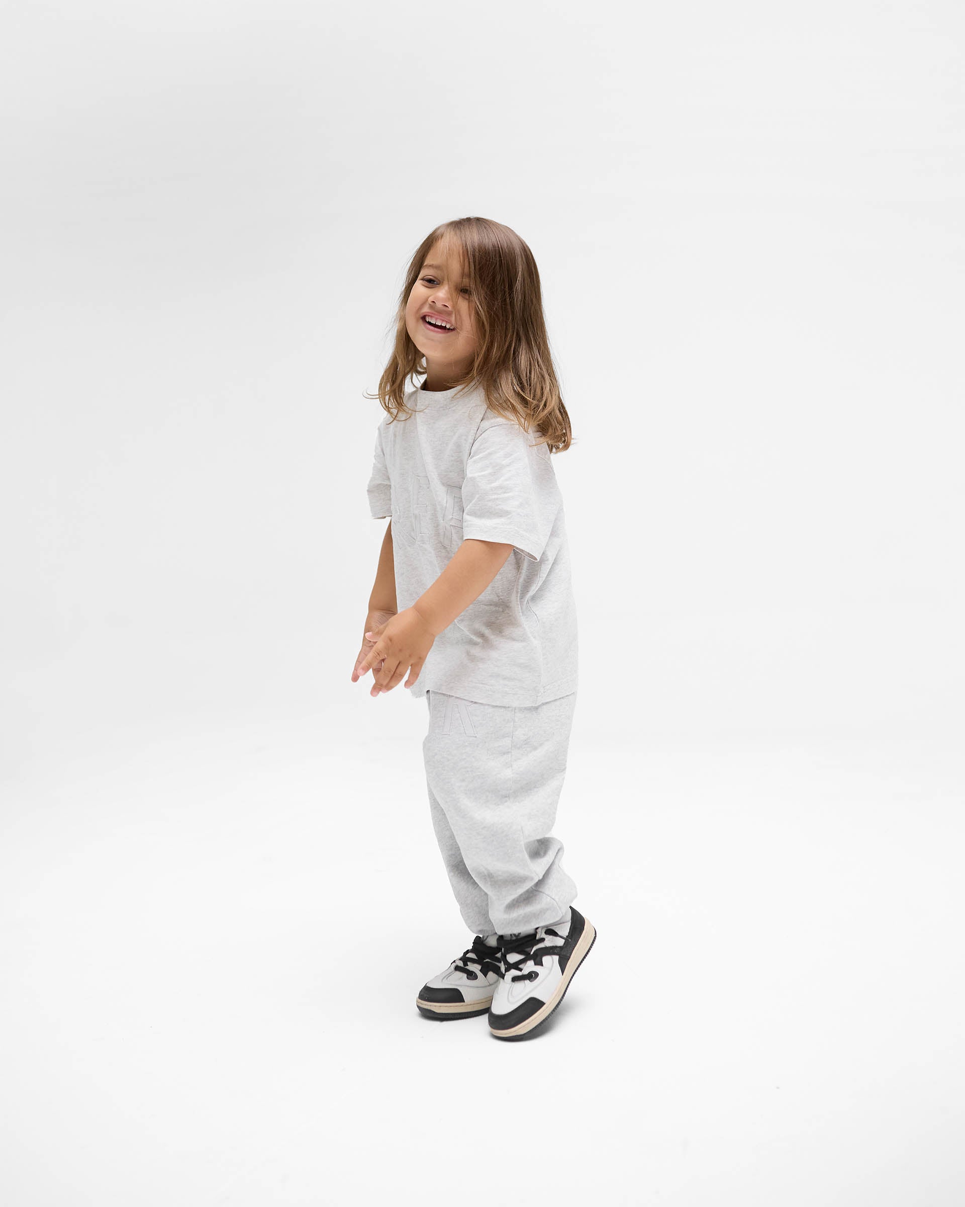 Mini Rep Applique Sweatpants Grey Marl - Comfortable Women's Lounge Pants for Yoga, Running & Casual Wear