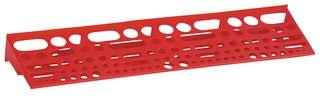 Duratool 24 Inch Heavy Duty Tool Storage Rack Organizer - Holds 96 Tools, Wall Mount Garage Workshop Tool Holder - Perfect for Garage, Workshop, and DIY Projects (Red)