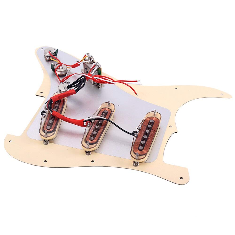 Electric Guitar Loaded Pickguard with Alnico V Magnets - DIY Prewired Scratch Plate for Easy Installation | Durable Protector for Home & Studio Use
