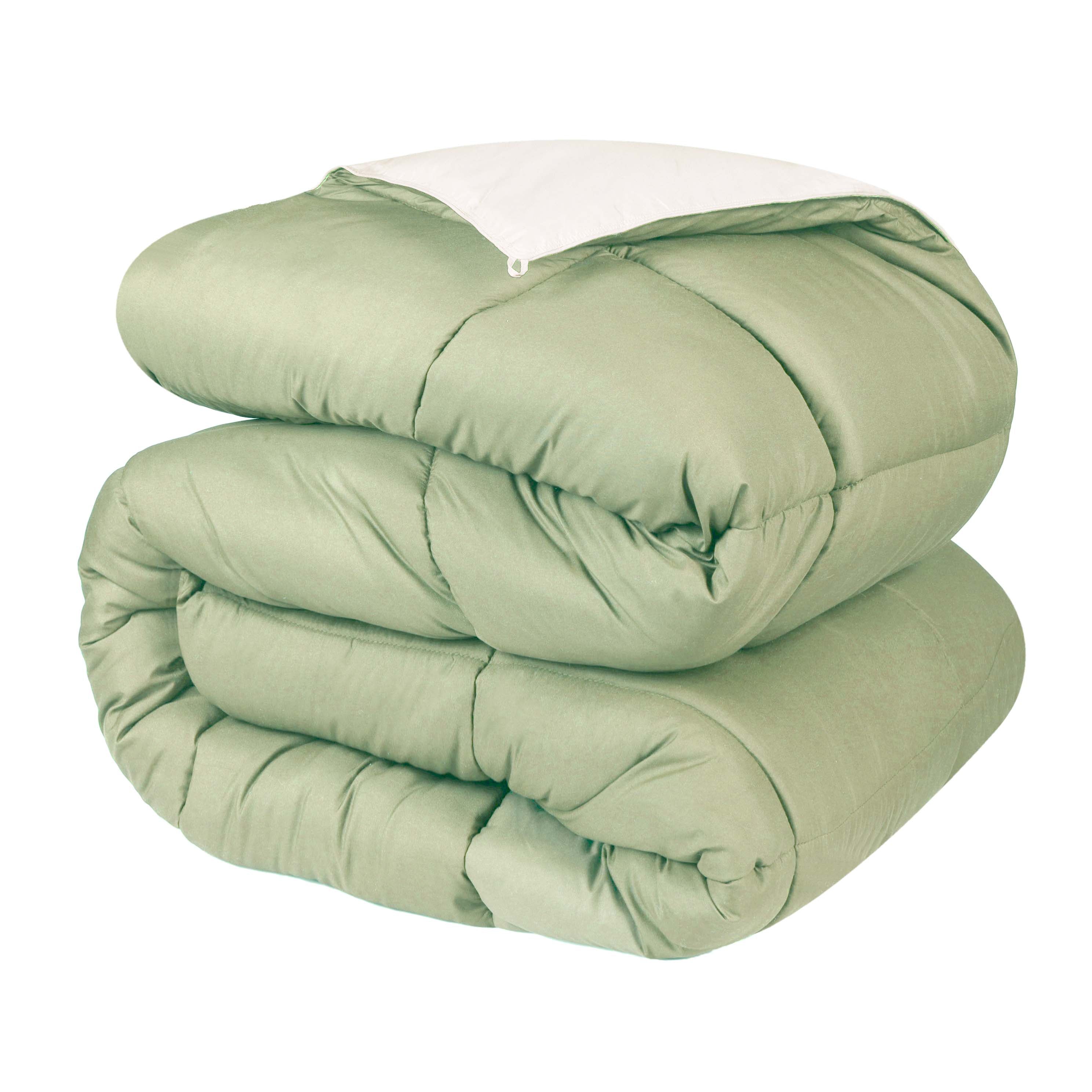 Luxury Brushed Microfiber Reversible Comforter Set - Ultra Soft Bedding for All Seasons - Perfect for Master Bedroom, Guest Room & Dormitory