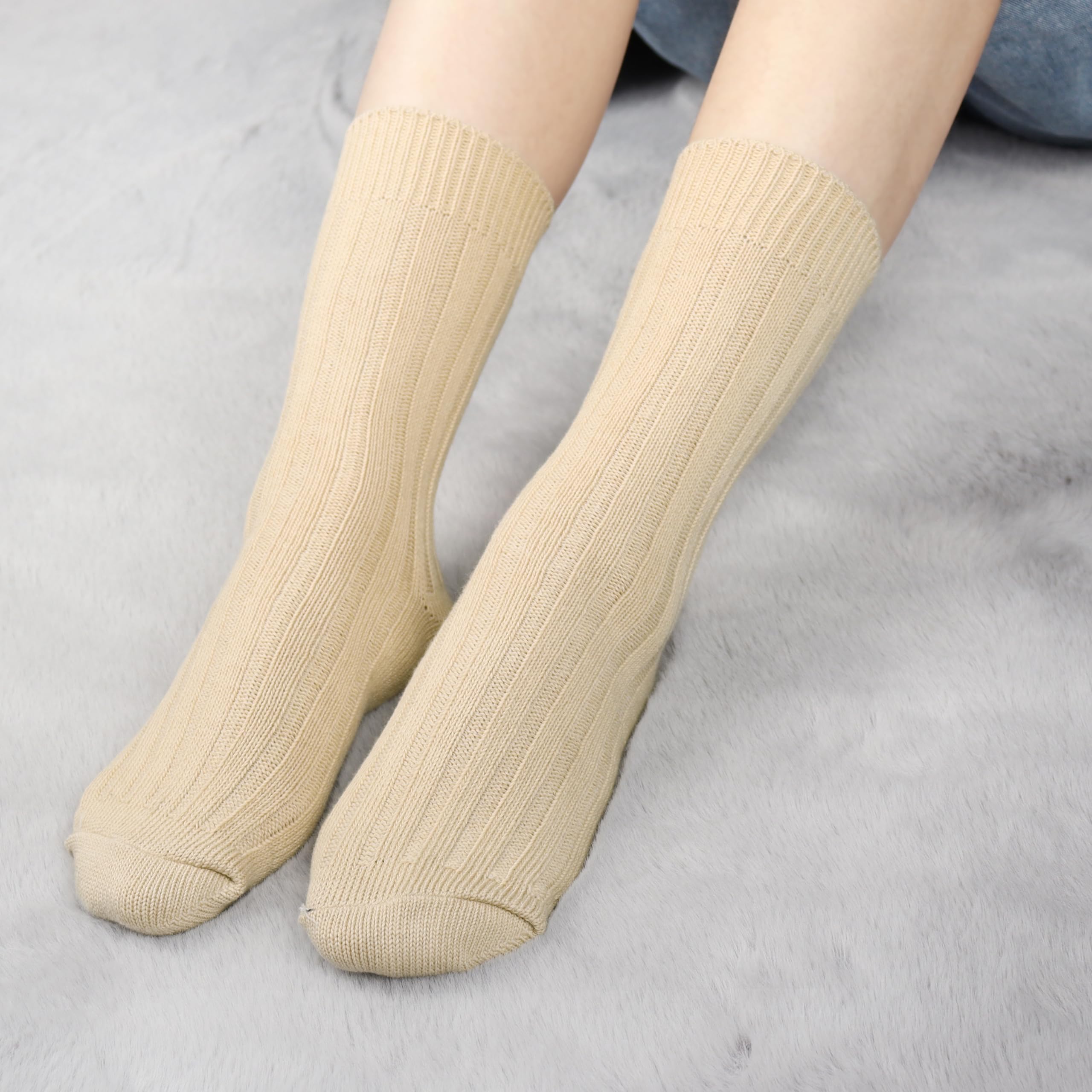 Belloxis Alpaca Wool Socks - Women's Thermal Winter Warm for Hiking & Home
