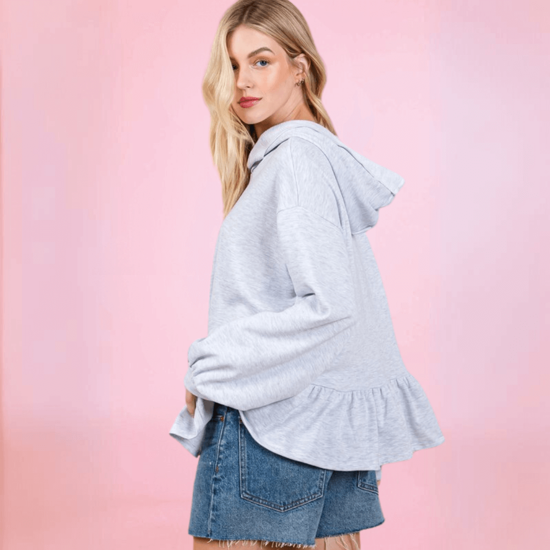 Soft French Terry Baby Doll Tunic - Made in USA - Perfect for Casual Wear, Layering & Everyday Comfort