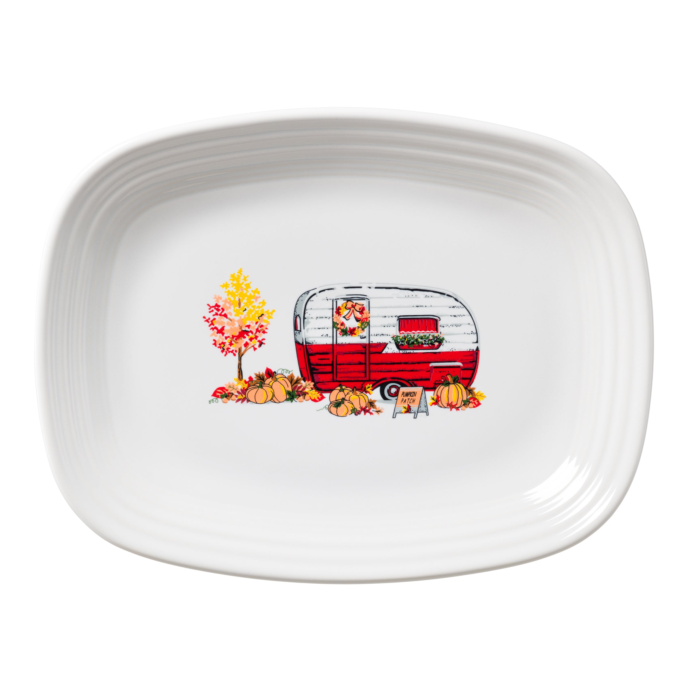 12 Inch Large Rectangular Platter for Serving - Perfect for Party Trays, Buffet Dishes, and Harvest Themed Events