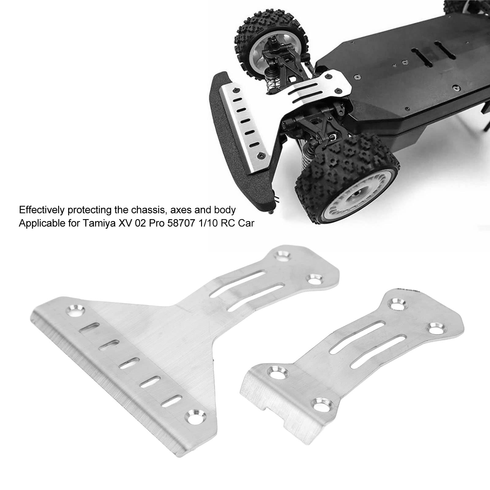 BNineteenteam Stainless Steel RC Chassis Armor - Performance Enhancing Body Protection for XV-02 Pro 1/10 Scale RC Car (58707) | Durable Off-Road Accessories for Racing & Crawling