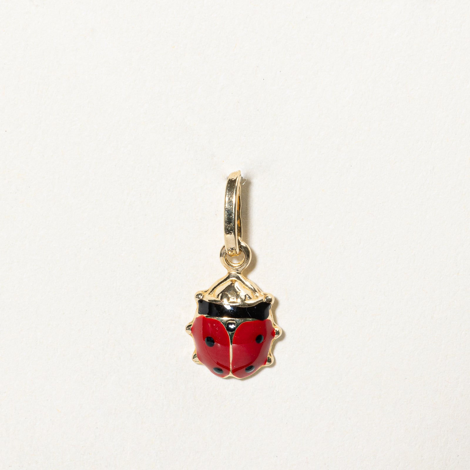14K Yellow Gold Ladybug Charm Pendant - Elegant Jewelry Gift for Women & Girls - Perfect for Birthdays, Anniversaries & Everyday Wear