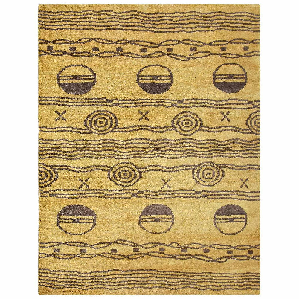 Handmade Infinitum Hand Knotted Wool Rug - Premium Bohemian Style Area Rug for Living Room, Bedroom & Home Decor