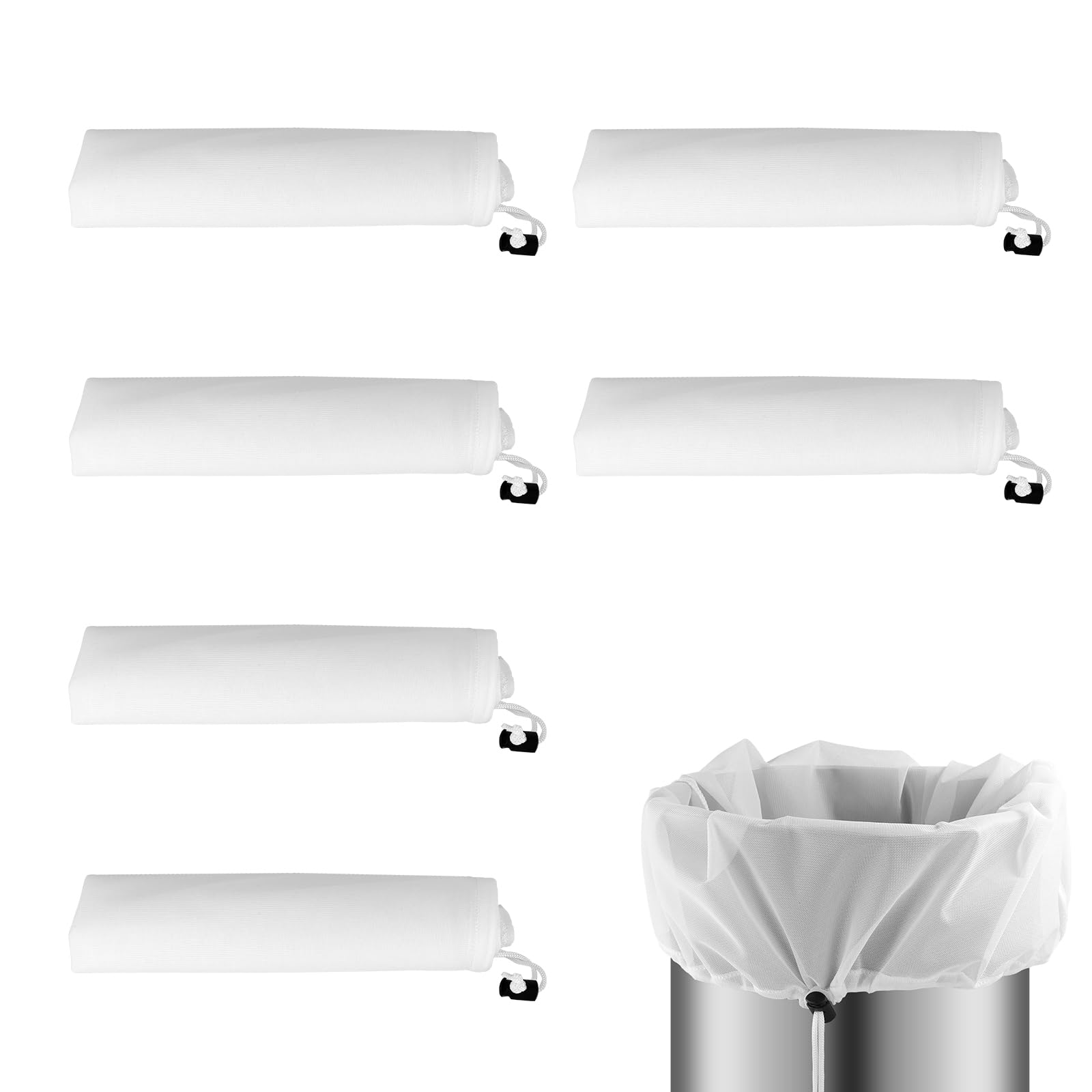 6-Pack Reusable Fine Mesh Brew Bags - Cold Brew, Wine Making & Beer Brewing Supplies for Hops, Grains & Fruits - Perfect for Home Brewing & DIY Beverage Making
